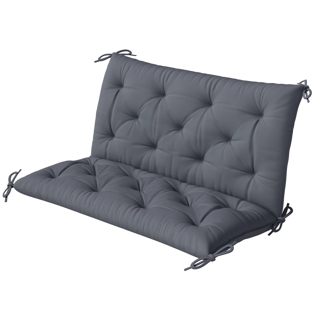 Cuscino per Panchina 2 Posti ¨C Minimal ¨C Grigio 100x98x8 cm