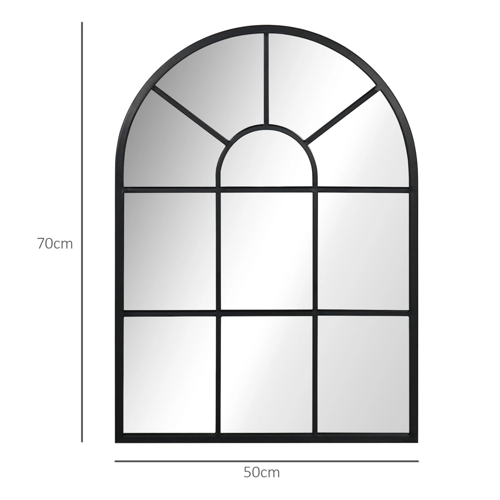 Specchio da Parete 50x70cm ¨C Zephmum ¨C Nero Moderno