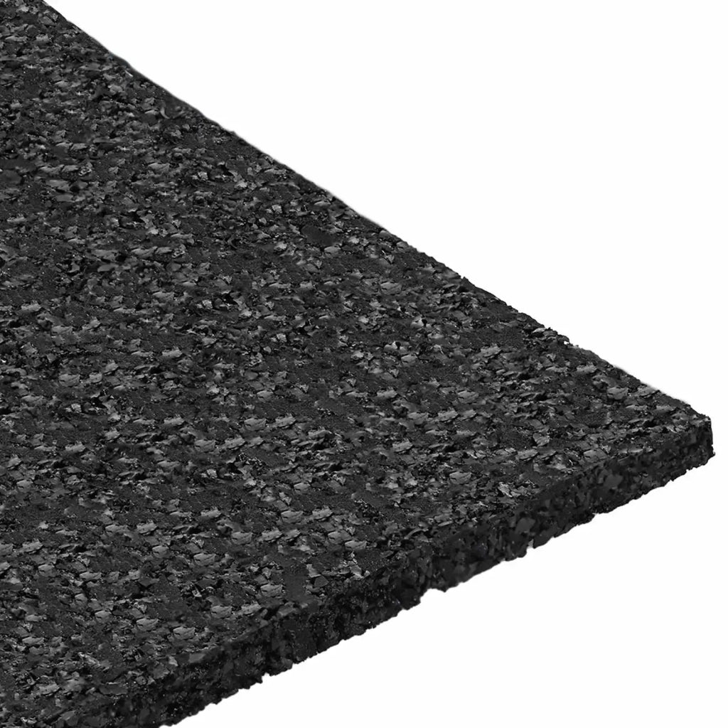Pad per patio in granuli di gomma Nero 9 x 9 x 0,3 cm Gomma 42027230
