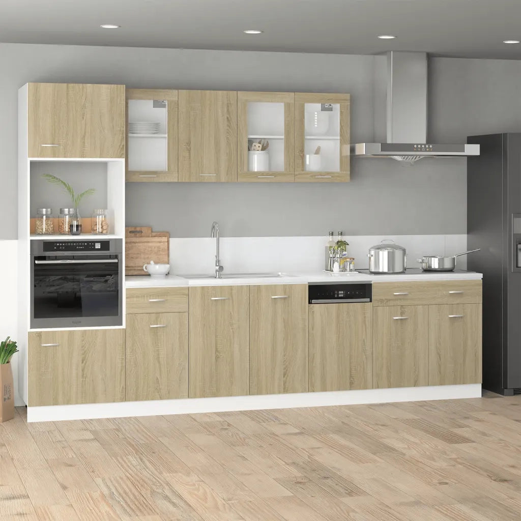 Mobile per Microonde “Lyon” Rovere Sonoma 60x57x207 cm