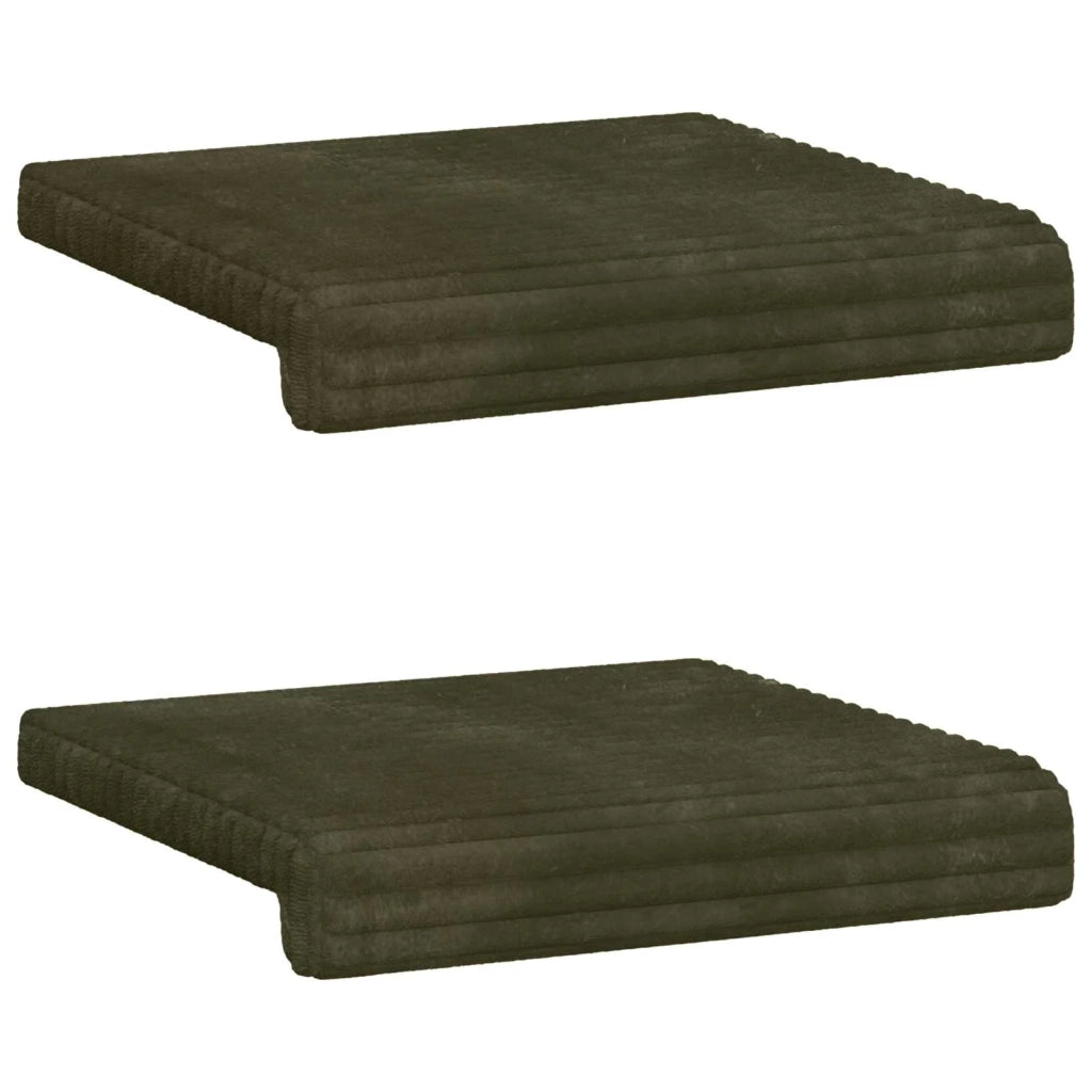 Cuscino per panchina 2 pcs Corduroy Morbido Verde 42043070