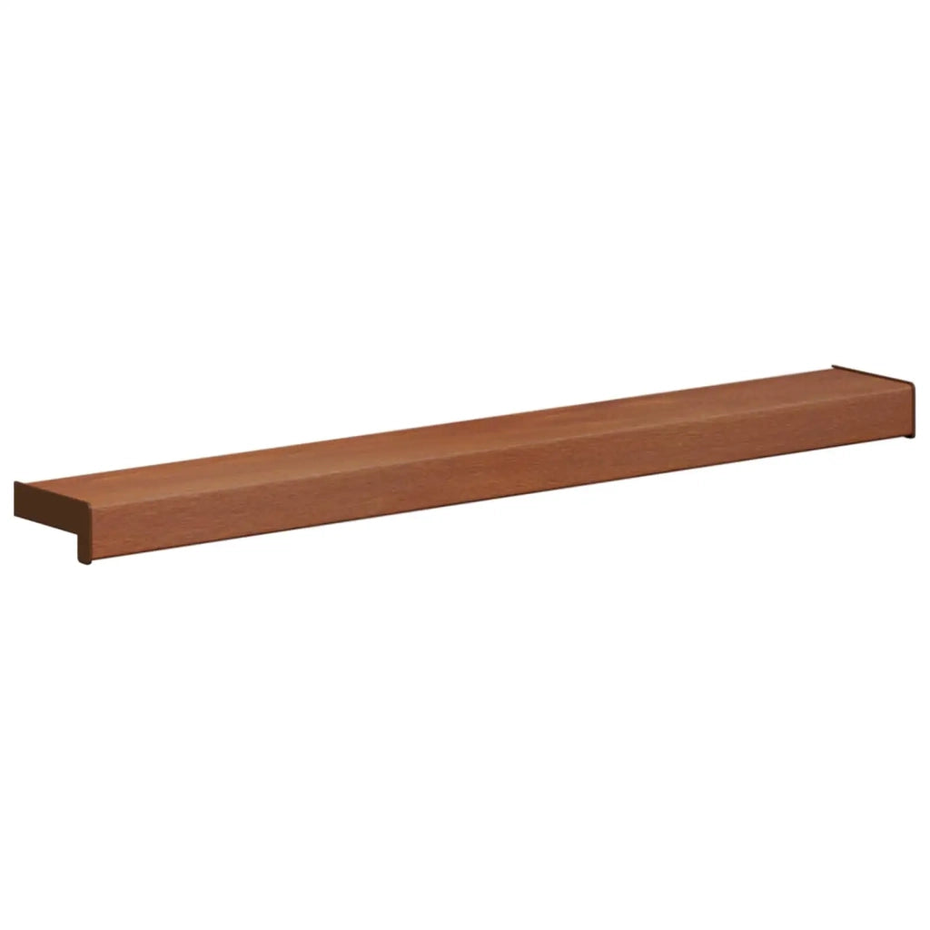 Soglia della Finestra Legno Marrone 60 x 15 x 4,5 cm PVC 42046891