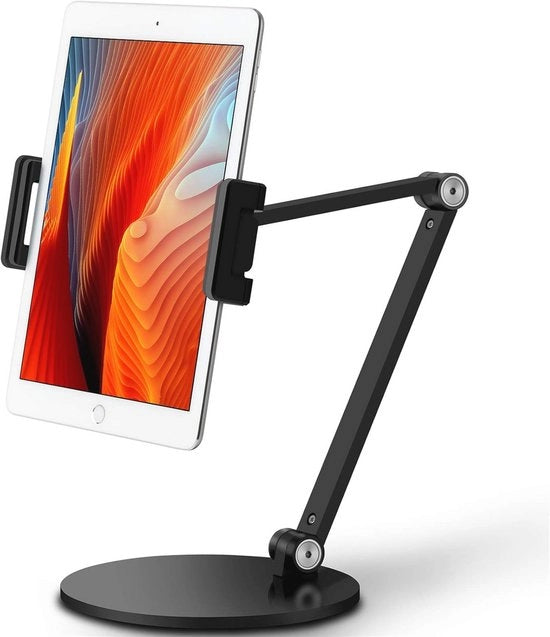 Sostegno per Tablet con 360 Gradi di Rotazione e Altezza Regolabile per Smartphone e Tablet