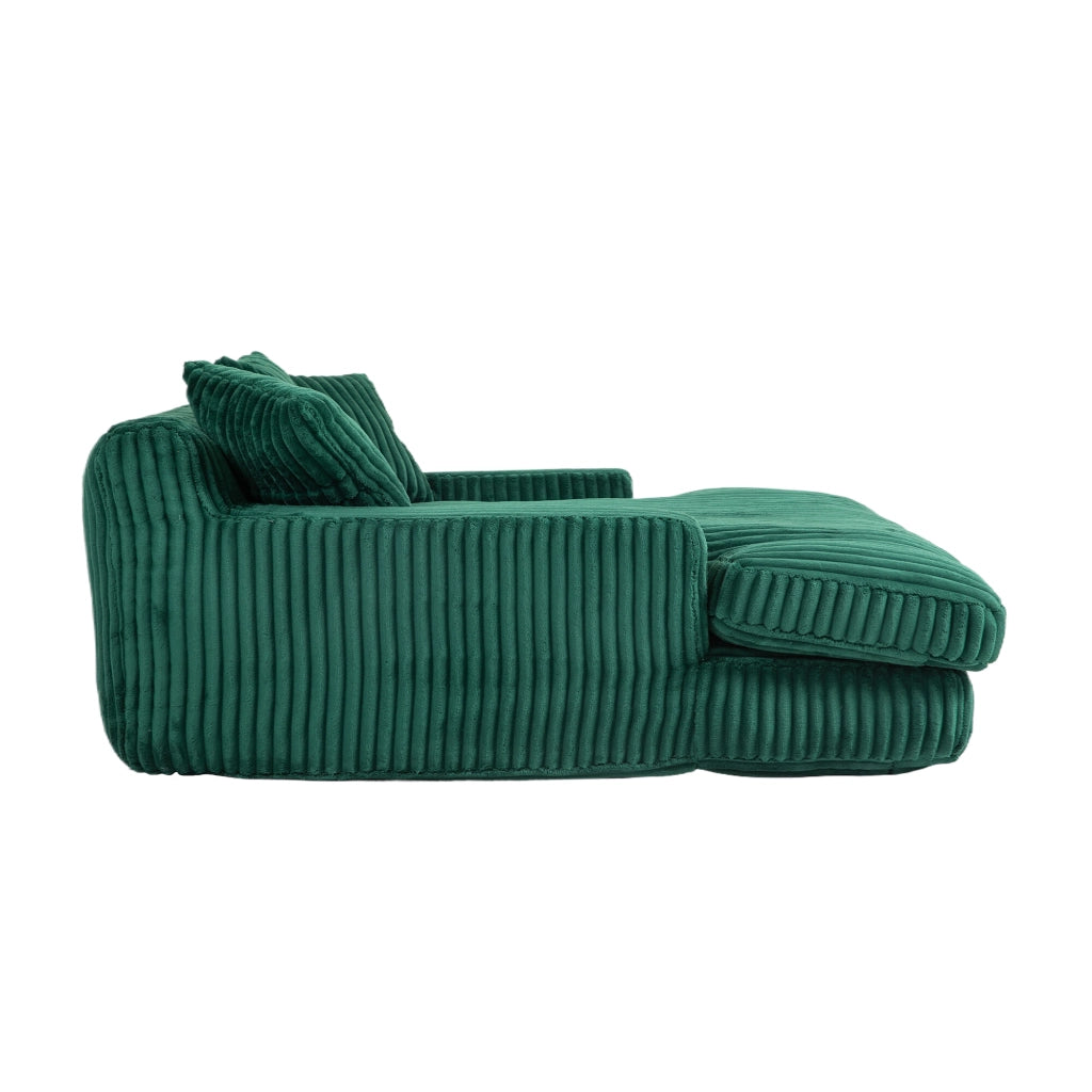 Divano letto moderno - Zephmum- Con cuscini, singolo, colore smeraldo