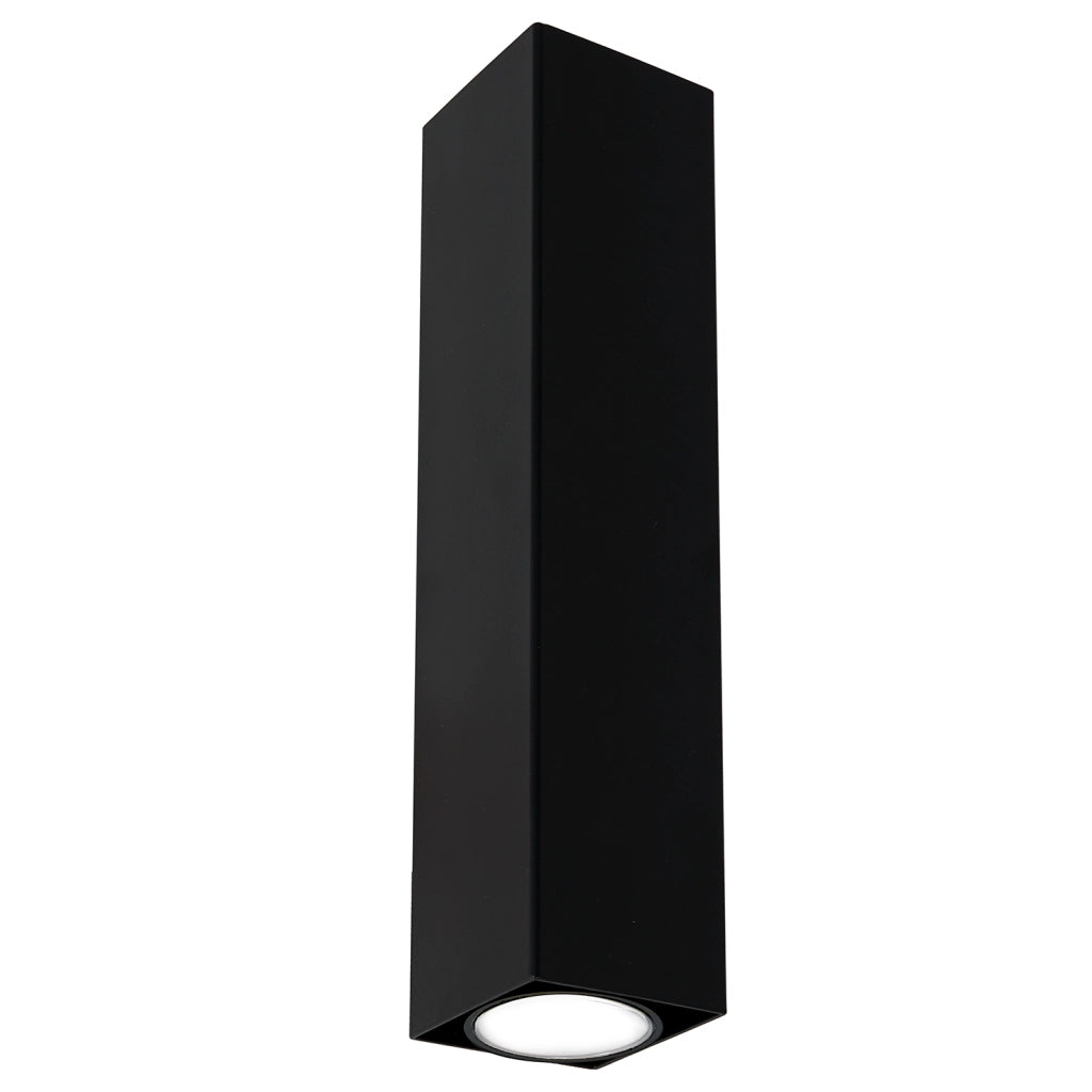 Applique minimal nera su/giù 29 cm 2xGU10 Luminex Wall