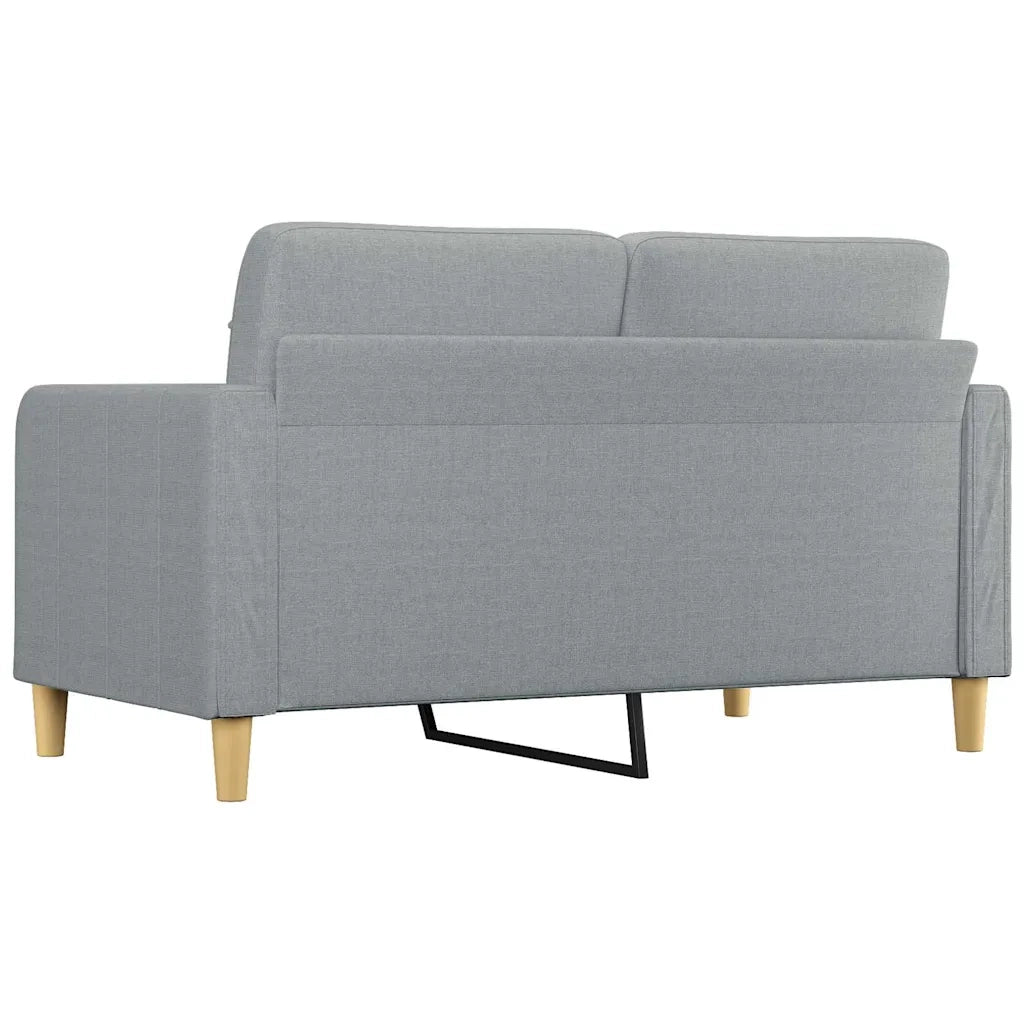 Divano a 2 Posti-Sofa 2 Posti Grigio Chiaro 140 cm in Tessuto 321714