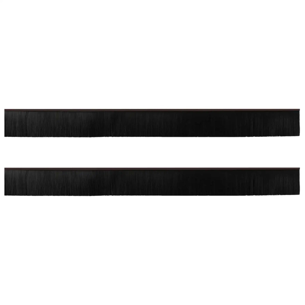 Spazzole per porte autoadesive 2 pcs Marrone 100 cm 42019428