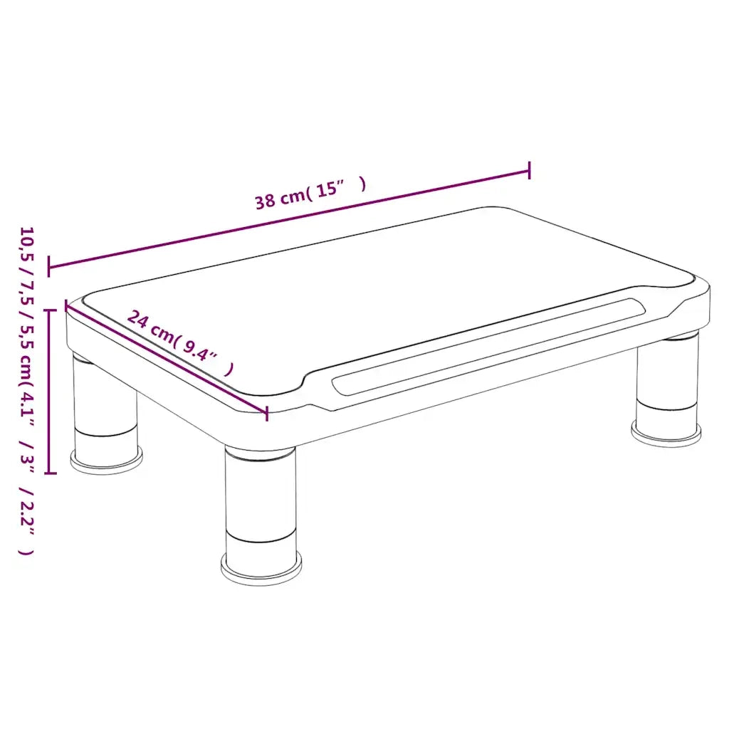 Supporto per Monitor Nero 38x24x10,5 cm 51724