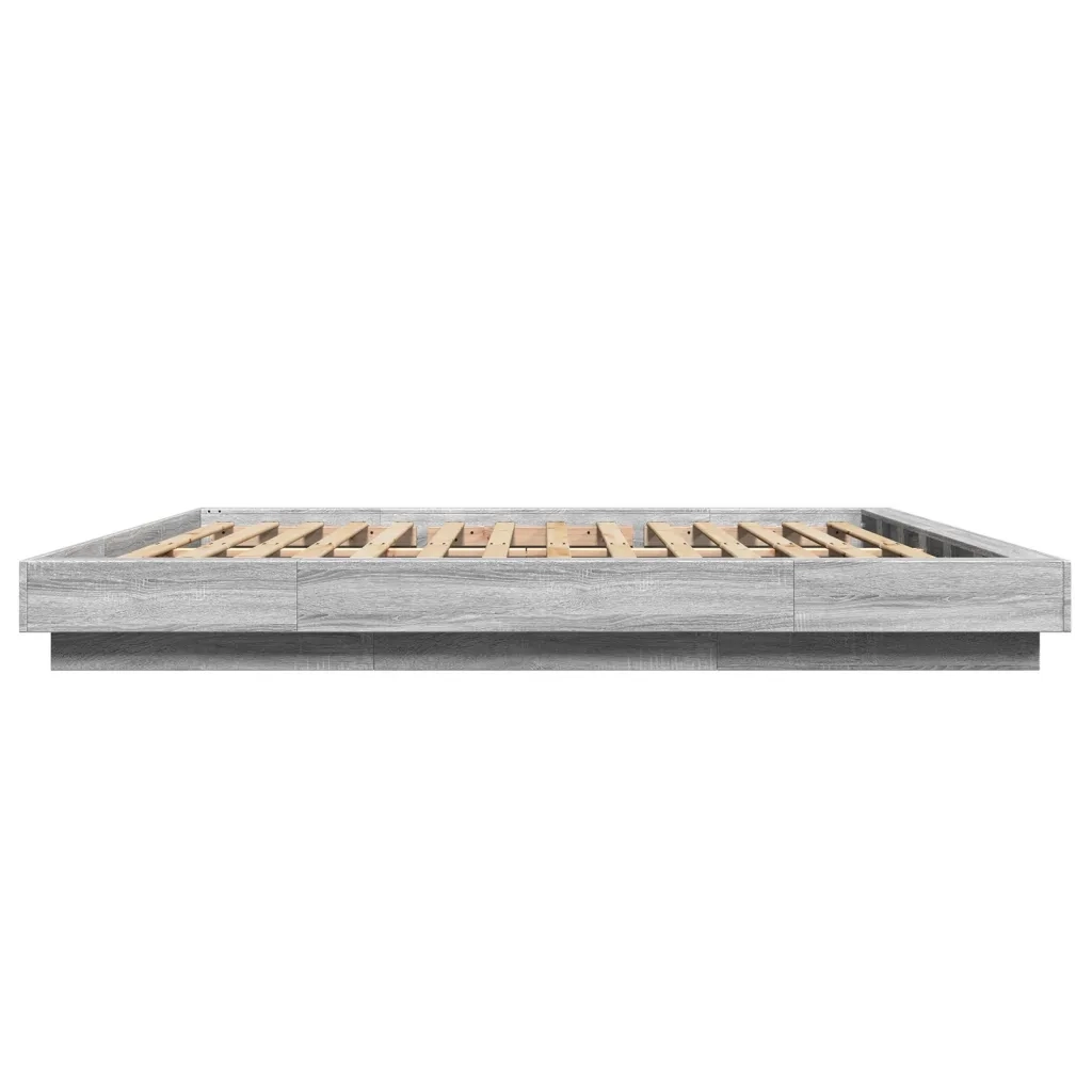 Giroletto-Struttura Letto Grigio Sonoma 180x200 cm in Legno Multistrato 101313