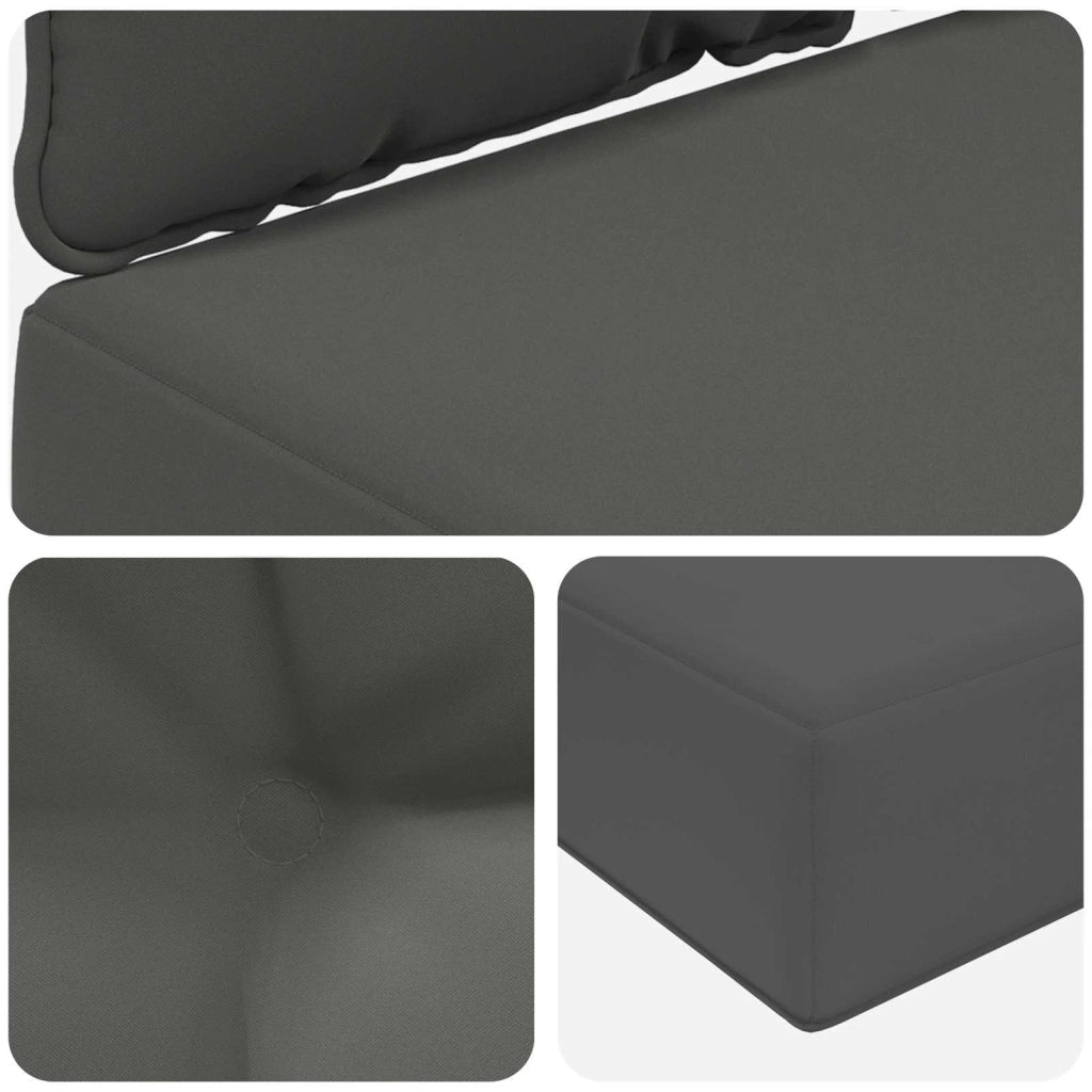 Cuscino per divano da esterno 2 pcs Antracite Poliestere 900897