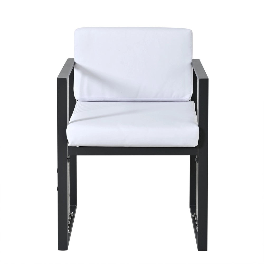 Set da pranzo esterno 7 pezzi - Zephmum - Tavolo vetro temperato per 6 persone
