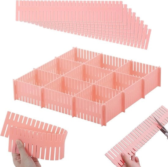 Set di caricamento - distributore di caricamento - set da 12 - rosa - plastica - 32,4 x 7 cm