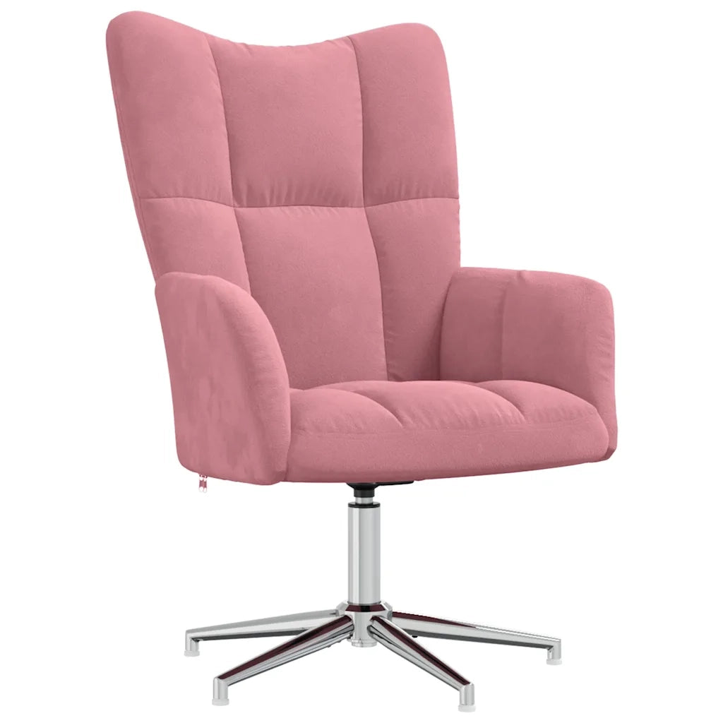 Sedia Relax Rosa in Velluto 328121