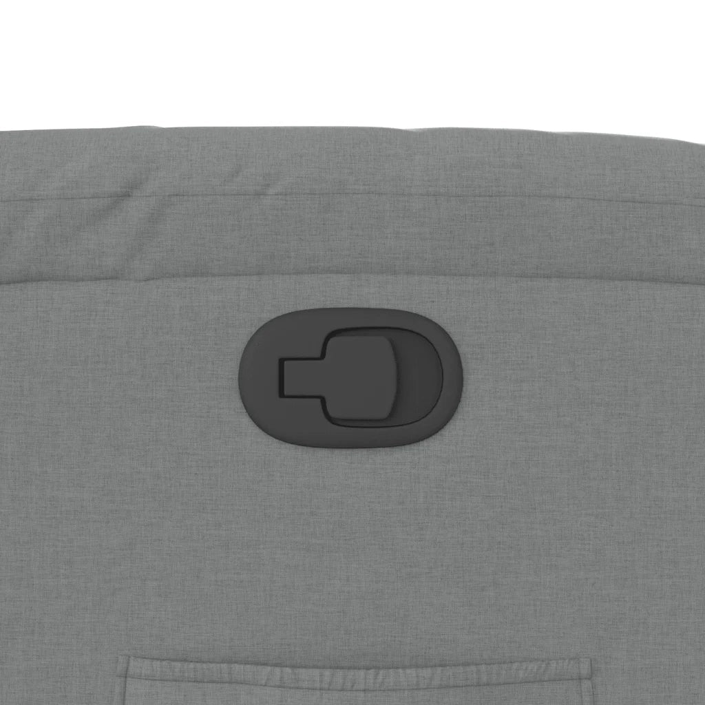 Poltrona reclinabile in tessuto grigio chiaro 3205680