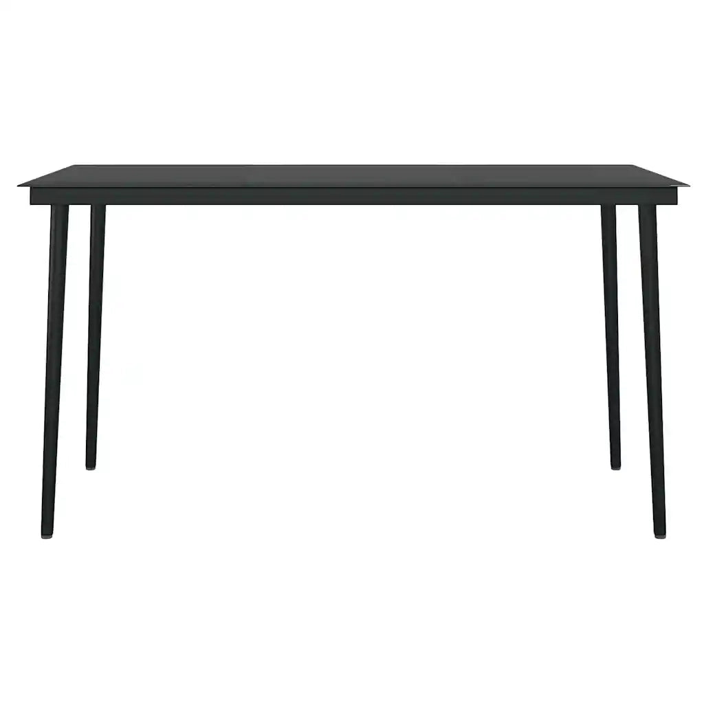 Set da Pranzo da Giardino con Cuscini 5 pz Polyrattan Vetro 3334501