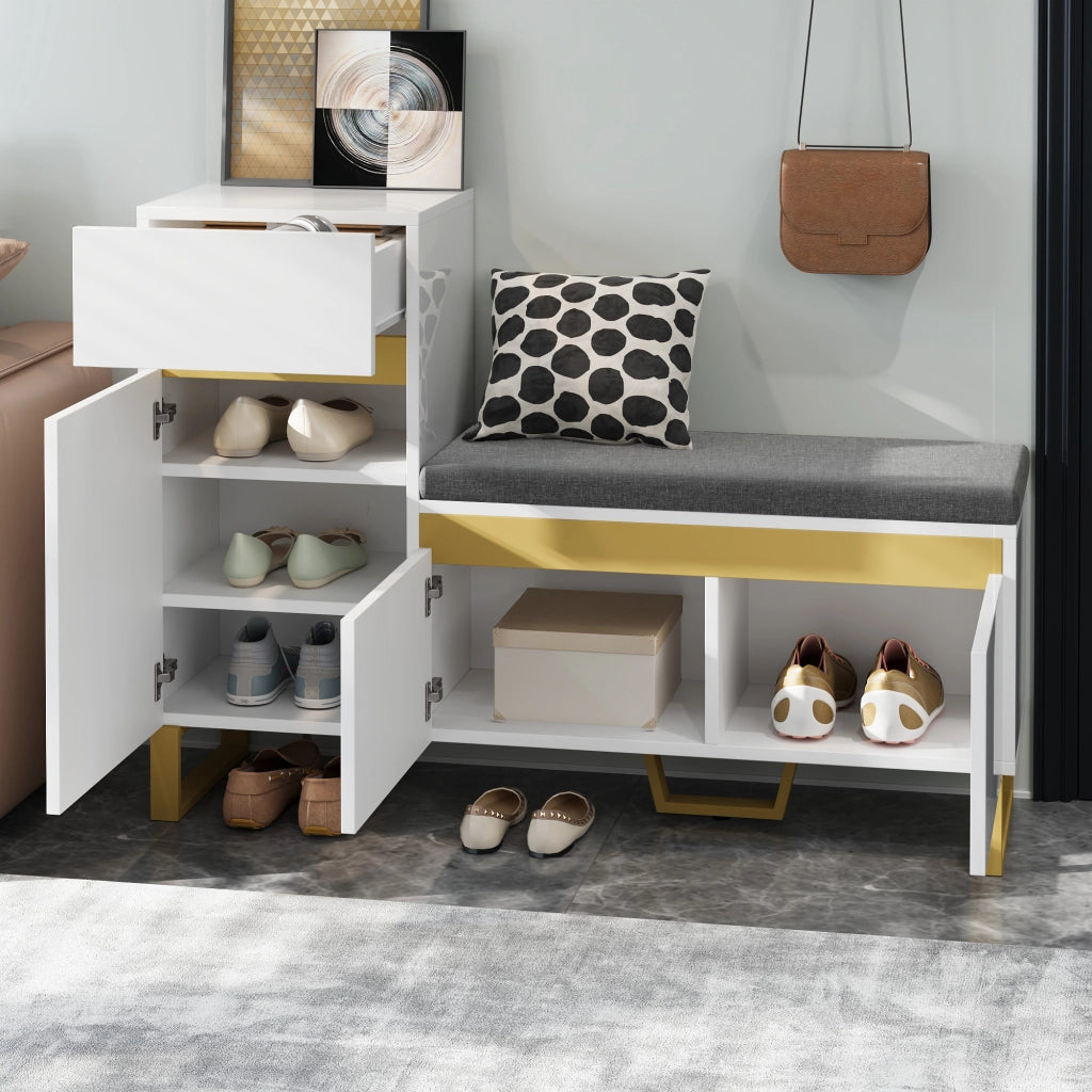Armadio per scarpe a pi¨´ livelli - Zephmum - Con cassetti e ante, grande capacit¨¤