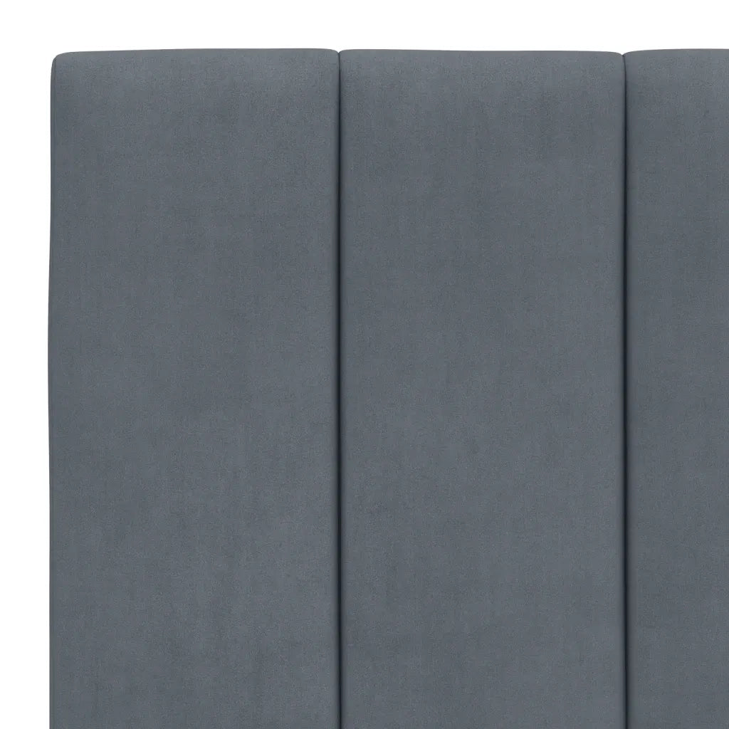 Cuscino Testiera Hanko Grigio Scuro 80 cm in Velluto 374644