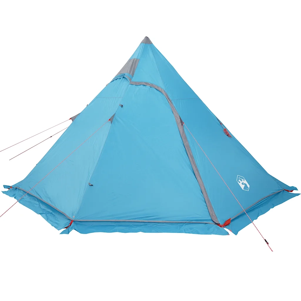 Tenda da Campeggio Tipi per 5 Persone Blu Impermeabile 4009408