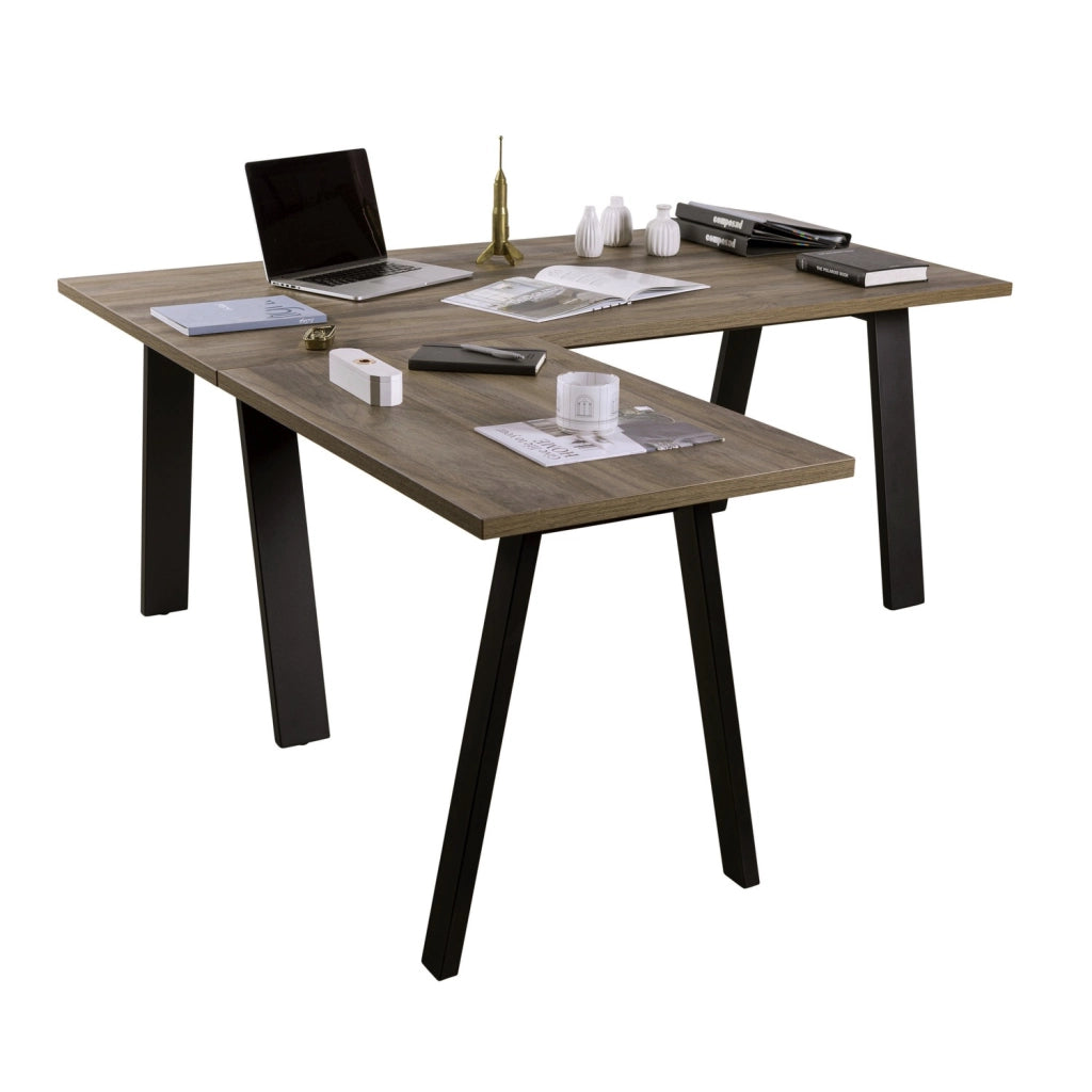 PROLUNGA SCRIVANIA DAVINCI 90X60XH75CM NOCE BRERA