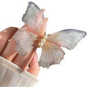 Clips per capelli con striscia, bianco, 2 pezzi, grandi clip per capelli per donne, farfalla per styling, grandi clip per capelli per capelli spessi, accessori per capelli per ragazze e adolescenti