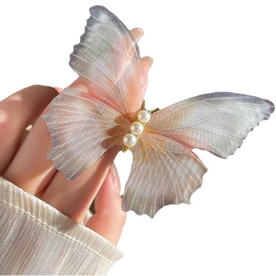 Clips per capelli con striscia, bianco, 2 pezzi, grandi clip per capelli per donne, farfalla per styling, grandi clip per capelli per capelli spessi, accessori per capelli per ragazze e adolescenti