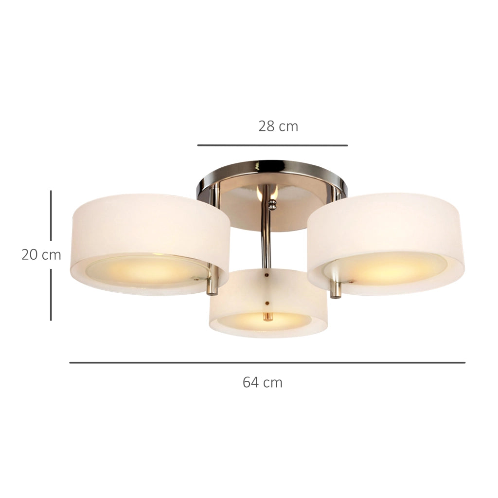 Lampada a Soffitto Goccia E27 ¨C zephmum ¨C Bianco Acrilico