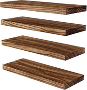 Set di Assi da Soglia in Legno Scuro da 4