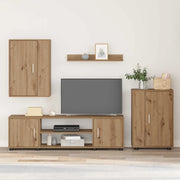 Set mobile TV 4 pcs Rovere artigianale Legno multistrato 3397903