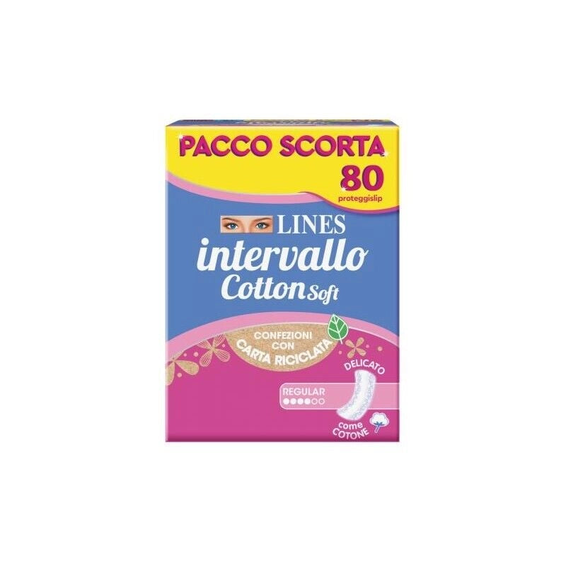 SET 2 LINES PROTEGGISLIP INTERVALLO CONEZIONE DA 80 PZ DISTESO COTTON SOFT
