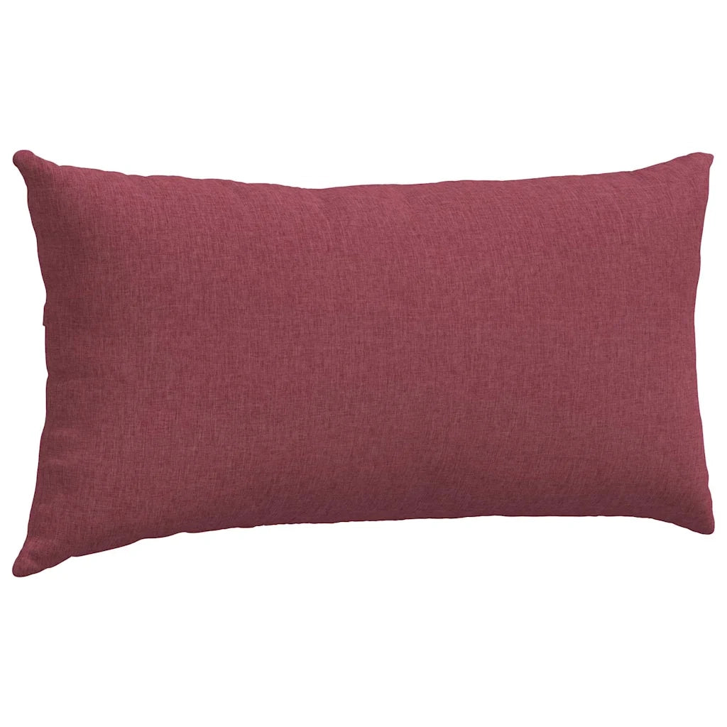 Cuscini da Divano 2 pcs Rosso Vino 80 x 40 cm Tessuto 42013699
