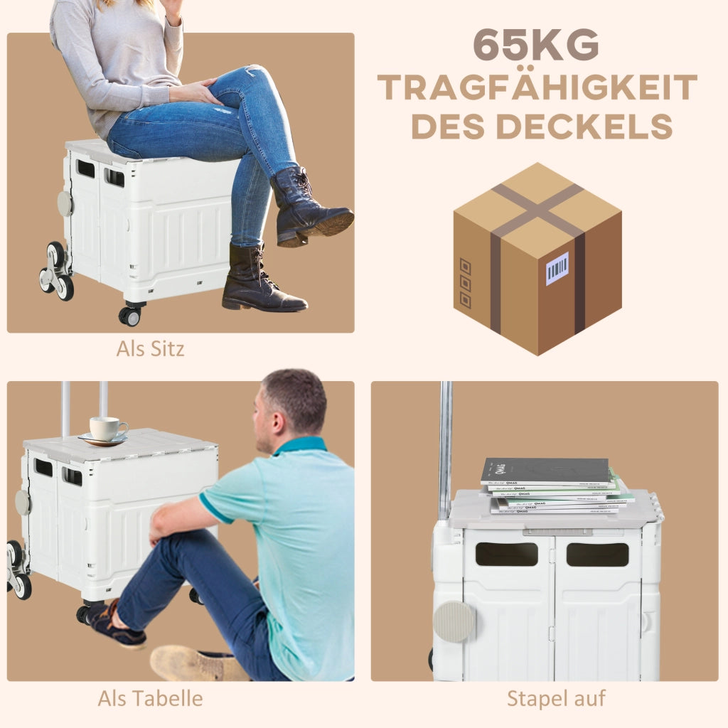 Carrello pieghevole ¨C Minimal ¨C Bianco