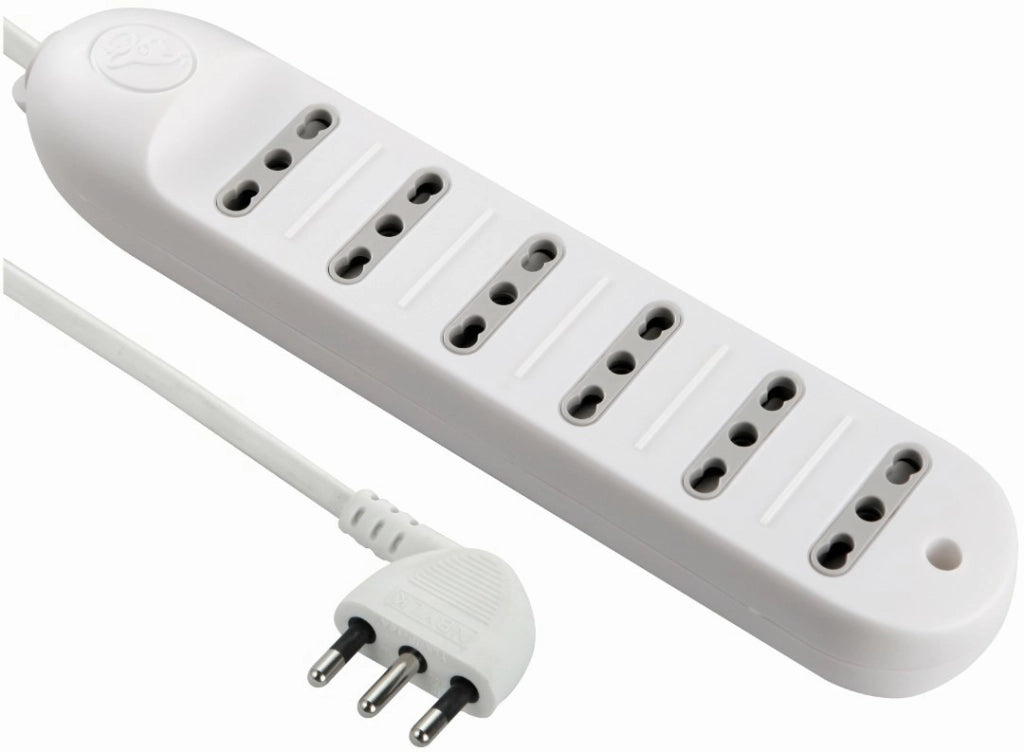 Multipresa Presa Compatta Da Appoggio 6 Prese Electraline - Electraline