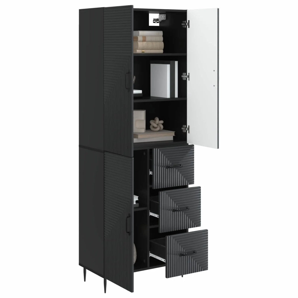 Set di armadi 2 pz Nero Legno ingegnerizzato 3416656