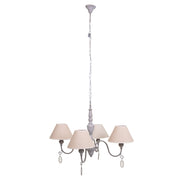 Lampada a sospensione grigia 55x55x125h