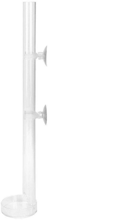 Alimentatore per gamberetti trasparente - Casa alimentatore per pesci - Casa alimentatore - Accessori acquario - Zavorra - Dimensione piccola 40cm - Tubo alimentatore