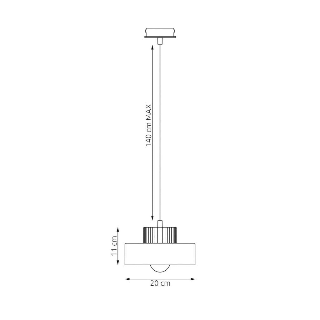 Lampada a sospensione japandi KIVI beige legno 1xE27