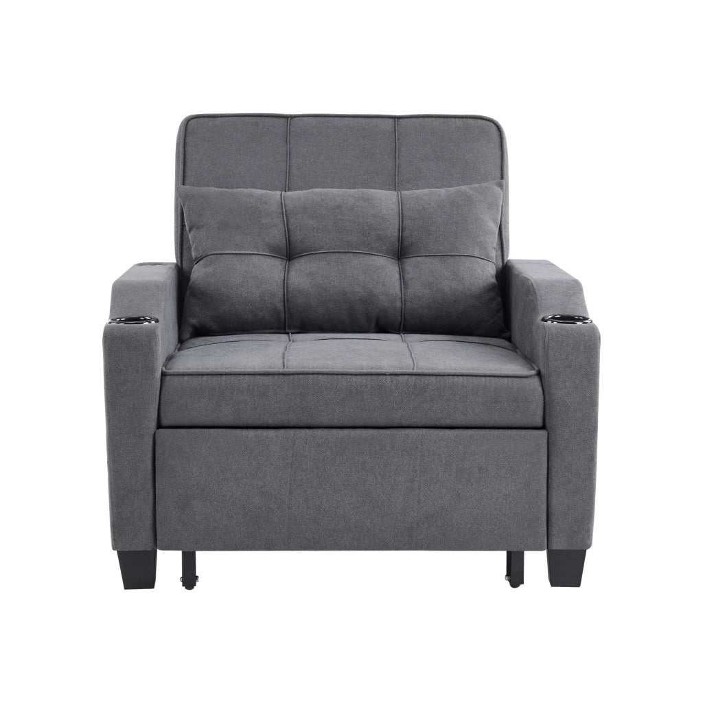 Divano letto estraibile 3 in 1 - Zephmum- Con porta bevande e USB