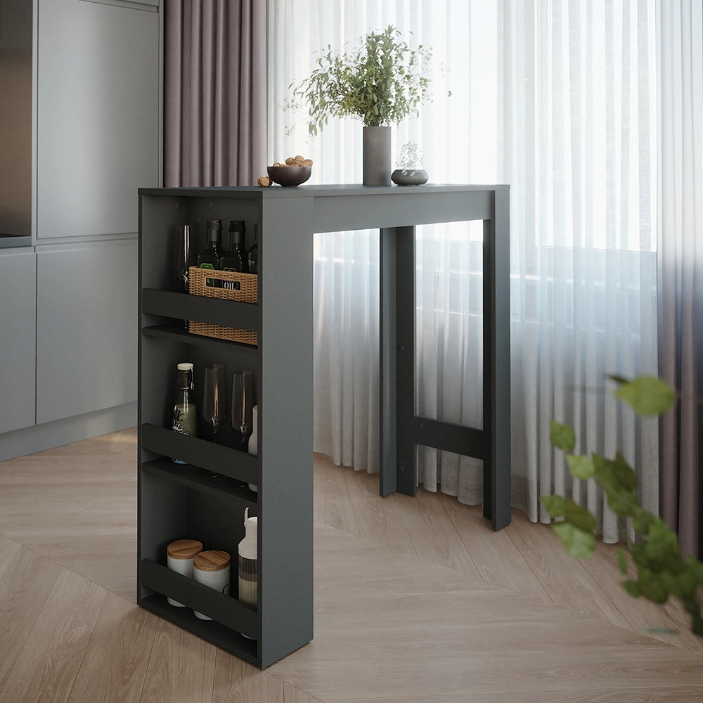 Vicco Tavolo da bar Antracite 45 x 110 cm