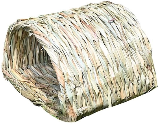 Tunnel in Gras per Hamster/Cavia - Pelle Tessuta - Rifugio per Roditori - Allenamento con Coniglietta - Fieno di Timothy Per Mangiare - Tunnel Solido - Casa per Animali
