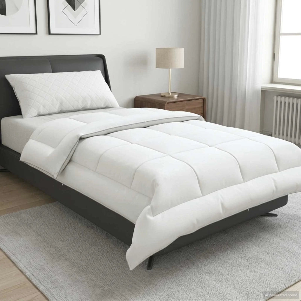 Piumone TRIER 135x200 cm 4 stagioni 220 GSM Bianco 42042810