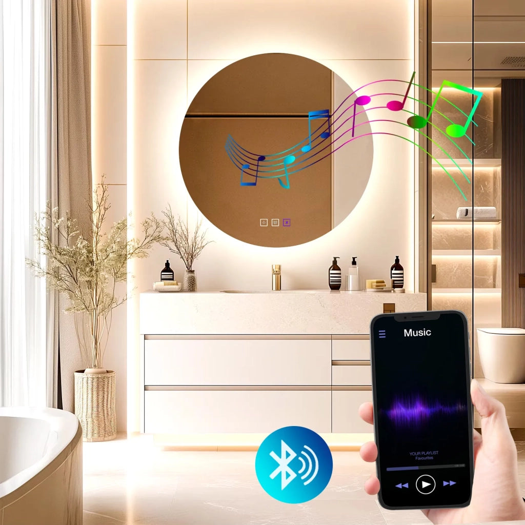 Specchio Led 60cm Round Bluetooth