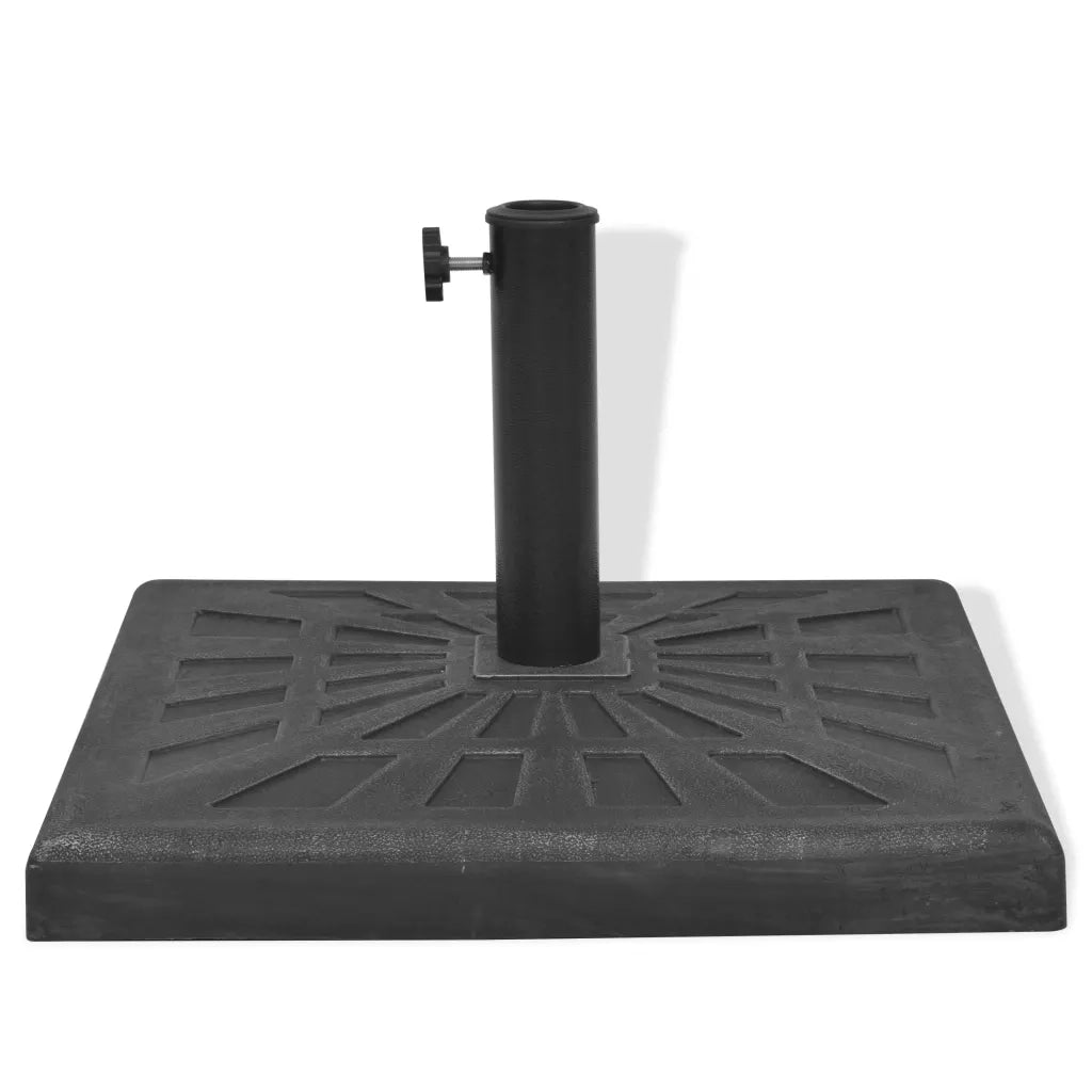 Base per Parasole Quadrata in Resina Nera 12 kg 43660