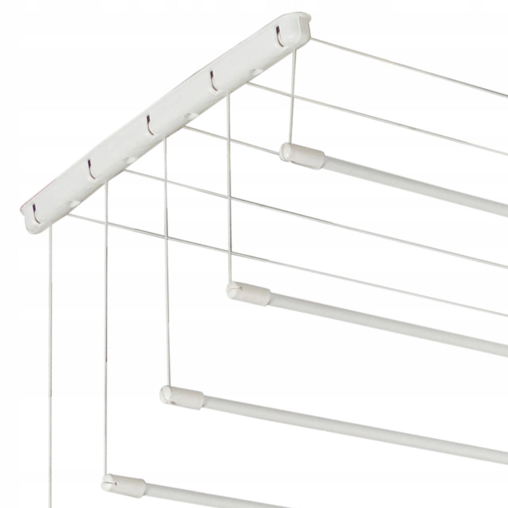 Stendibiancheria da soffitto KADAX per bagno, 5 barre, 150 cm, resistente e robusto.