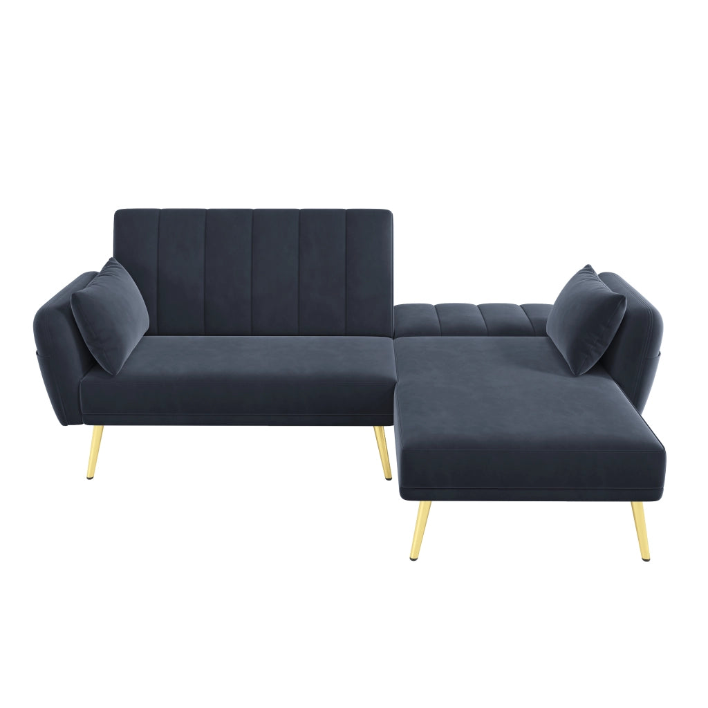 Divano letto angolare moderno - Zephmum - L-forma, funzione relax