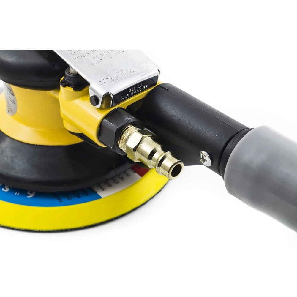 Trade Shop - Levigatrice Orbitale Ad Aria Con Tubo Aspira Polvere Per Compressore 6" 150mm -