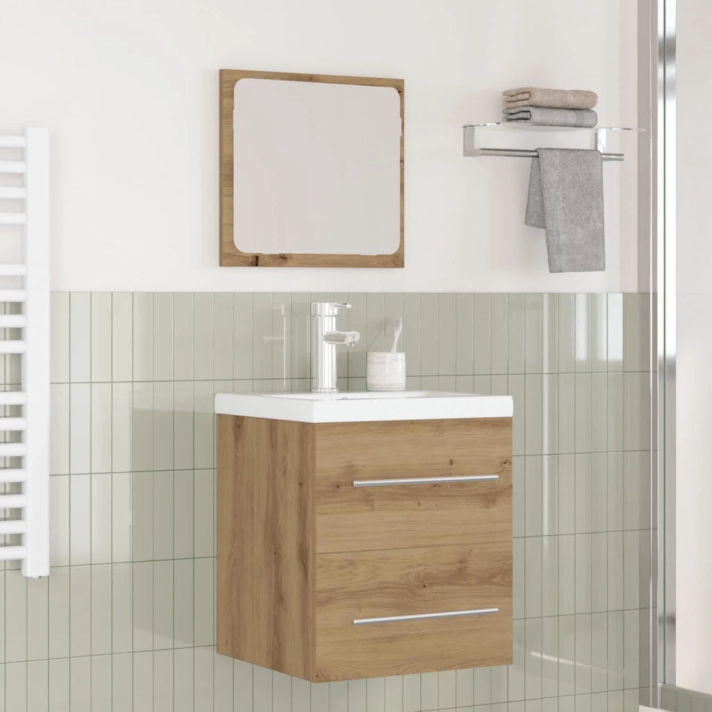 Set di mobili per il bagno 2 pcs Rovere artigianale