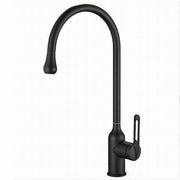 Trade Shop - Rubinetto Cucina Miscelatore Lavello Canna Alta Monocomando Nero Satinato 87254 -