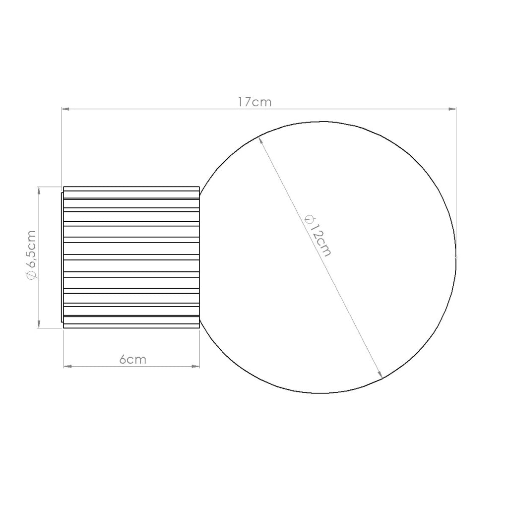 Lampada da parete HALO tortora IP44