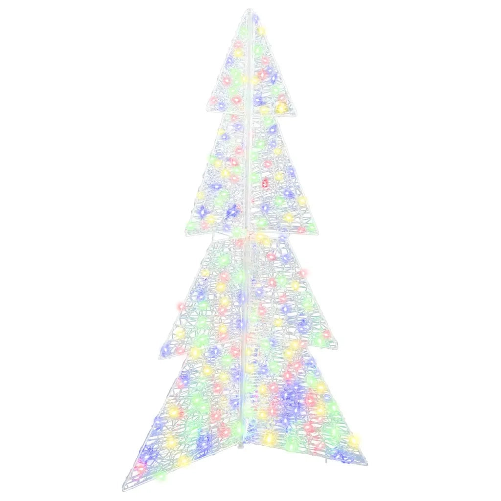 Albero di Natale con 240 LED Multicolore 180 cm Acrilico 42019213