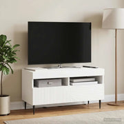 Mobile TV LED Bianco Legno ingegnerizzato 896995
